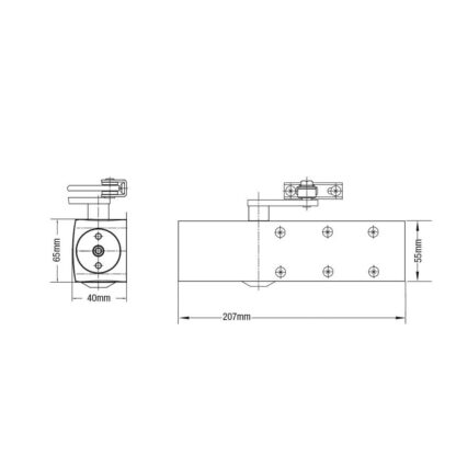 Eurospec AE2003 Size 2-4 Overhead Door Closer - Image 2