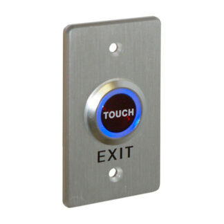 CQR AEB509 Flush Request To Exit LED Touch Switch - Legend "Exit" (Mullion) - Aluminium (LEAD TIME: 2-3 DAYS)