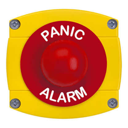 CQR AEB51 IP66 Yellow/Red Surface Box With Momentary Red Dome - Legend "Pool Alarm" (LEAD TIME: 2-3 DAYS)