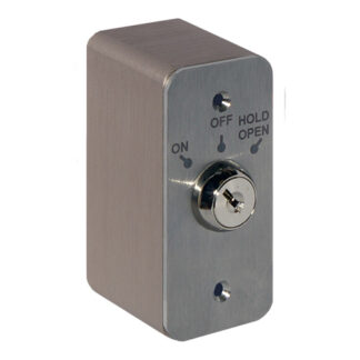 CQR AEBK-01 Flush Key Switch Maintained 3 Position Key (Mullion) - Stainless Steel (LEAD TIME: 2-3 DAYS)