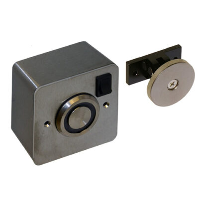 CQR AEM501F-1D Surface Wall Mounted Hold Open Magnet 24V DC - Stainless Steel (LEAD TIME: 2-3 DAYS)
