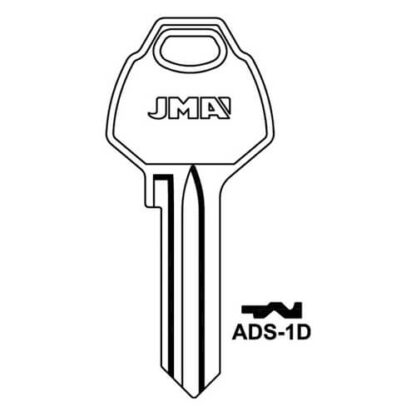 JMA ADS-1D Cylinder Key Blank - Image 2