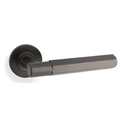 Alexander & Wilks AW224DBZ Spitfire Hex Lever on Round Rose - Dark Bronze (LEAD TIME: 2-3 DAYS)