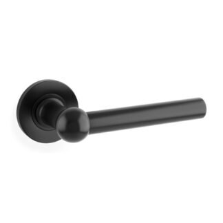 Alexander & Wilks AW250BL Siskin Lever on Rose - Black (LEAD TIME: 2-3 DAYS)