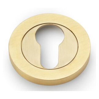 Alexander & Wilks AW390SBPVD Concealed Fix Escutcheon Euro Profile - Satin Brass PVD (LEAD TIME: 2-3 DAYS)