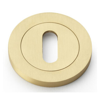 Alexander & Wilks AW391SB Concealed Fix Escutcheon Standard Profile - Satin Brass (LEAD TIME: 2-3 DAYS)