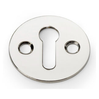 Alexander & Wilks AW399PN Victorian Standard Profile Escutcheon - Polished Nickel (LEAD TIME: 2-3 DAYS)