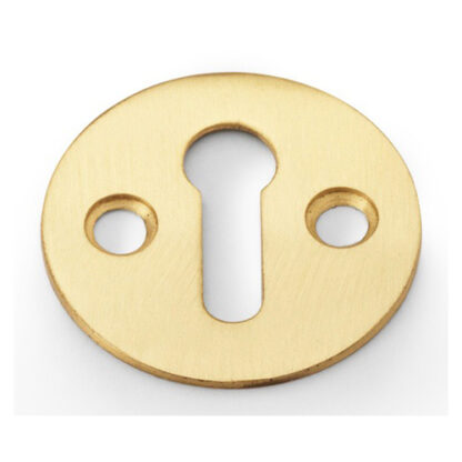 Alexander & Wilks AW399SB Victorian Standard Profile Escutcheon - Satin Brass (LEAD TIME: 2-3 DAYS)