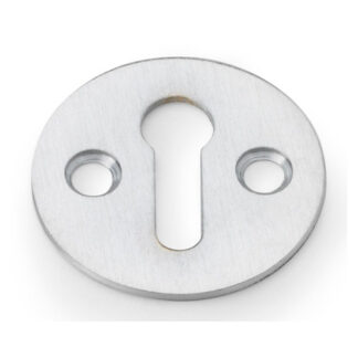 Alexander & Wilks AW399SC Victorian Standard Profile Escutcheon - Satin Chrome (LEAD TIME: 2-3 DAYS)