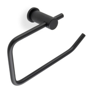 Alexander & Wilks AW450BL Brunel Diamond Knurled Toilet Roll Holder-Black (LEAD TIME: 2-3 DAYS)