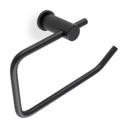 Alexander & Wilks AW450BL Brunel Diamond Knurled Toilet Roll Holder-Black (LEAD TIME: 2-3 DAYS)