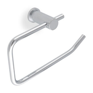 Alexander & Wilks AW450PC Brunel Diamond Knurled Toilet Roll Holder-Polished Chrome (LEAD TIME: 2-3 DAYS)