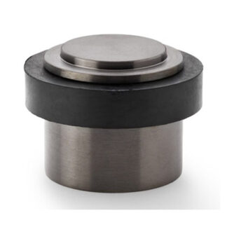 Alexander & Wilks AW603DBZPVD Plain Floor Mounted Door Stop - Dark Bronze PVD (LEAD TIME: 2-3 DAYS)