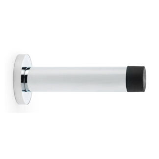 Alexander & Wilks AW616PC Cylinder Projection Door Stop on Rose - Polished Chrome (LEAD TIME: 2-3 DAYS)