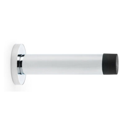 Alexander & Wilks AW616PC Cylinder Projection Door Stop on Rose - Polished Chrome (LEAD TIME: 2-3 DAYS)