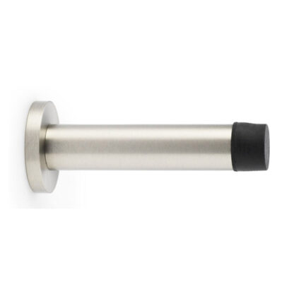 Alexander & Wilks AW616SN Cylinder Projection Door Stop on Rose - Satin Nickel (LEAD TIME: 2-3 DAYS)