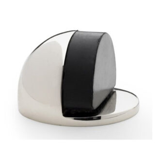 Alexander & Wilks AW631PN Shield Floor Mounted Door Stop - Polished Nickel (LEAD TIME: 2-3 DAYS)