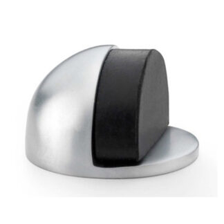 Alexander & Wilks AW631SC Shield Floor Mounted Door Stop - Satin Chrome (LEAD TIME: 2-3 DAYS)