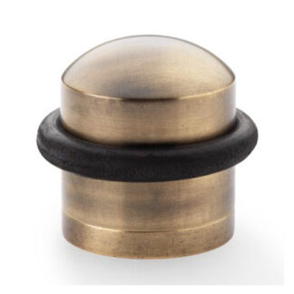Alexander & Wilks AW638ABZ Dome Top Floor Mounted Door Stop - Antique Bronze (LEAD TIME: 2-3 DAYS)