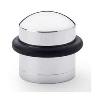 Alexander & Wilks AW638PC Dome Top Floor Mounted Door Stop - Polished Chrome (LEAD TIME: 2-3 DAYS)