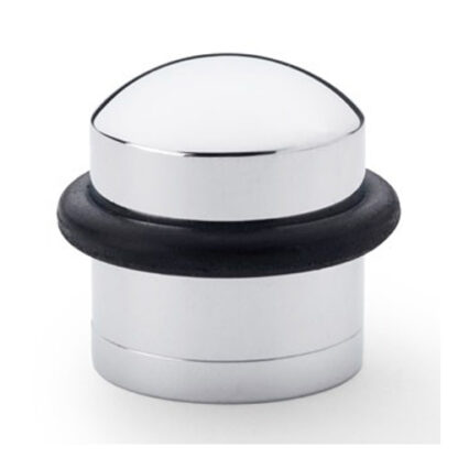 Alexander & Wilks AW638PC Dome Top Floor Mounted Door Stop - Polished Chrome (LEAD TIME: 2-3 DAYS)