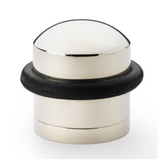 Alexander & Wilks AW638PN Dome Top Floor Mounted Door Stop - Polished Nickel (LEAD TIME: 2-3 DAYS)