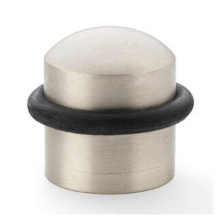 Alexander & Wilks AW638SN Dome Top Floor Mounted Door Stop - Satin Nickel (LEAD TIME: 2-3 DAYS)