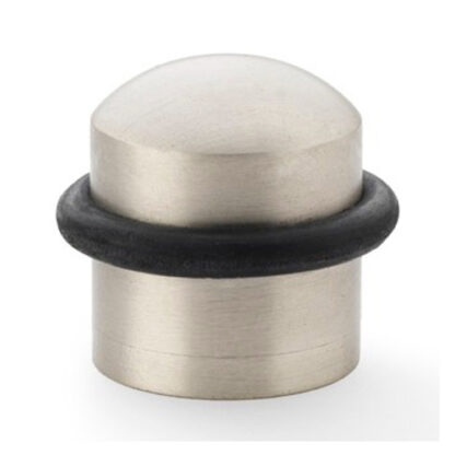 Alexander & Wilks AW638SN Dome Top Floor Mounted Door Stop - Satin Nickel (LEAD TIME: 2-3 DAYS)