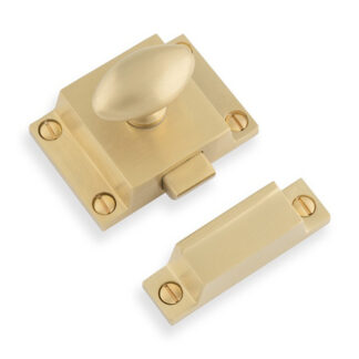 Alexander & Wilks AW730SBPVD Cupboard Latch-Satin Brass PVD (LEAD TIME: 2-3 DAYS)
