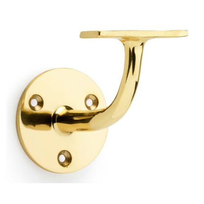 Alexander & Wilks AW750PBL Architectural Handrail Bracket - Polished Brass (LEAD TIME: 2-3 DAYS)