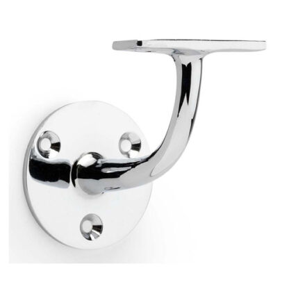 Alexander & Wilks AW750PC Architectural Handrail Bracket - Polished Chrome (LEAD TIME: 2-3 DAYS)