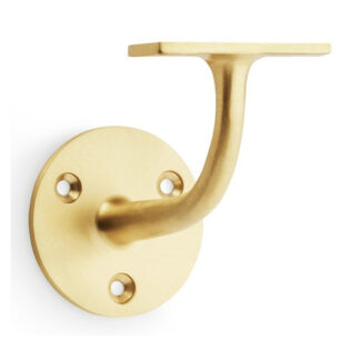 Alexander & Wilks AW750SB Architectural Handrail Bracket - Satin Brass (LEAD TIME: 2-3 DAYS)