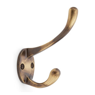 Alexander & Wilks AW770AB Victorian Hat and Coat Hook - Antique Brass (LEAD TIME: 2-3 DAYS)