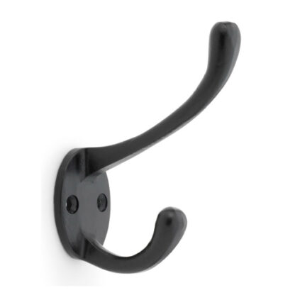 Alexander & Wilks AW770BL Victorian Hat and Coat Hook - Powder Coat Black (LEAD TIME: 2-3 DAYS)