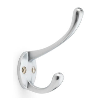 Alexander & Wilks AW770SC Victorian Hat and Coat Hook - Satin Chrome (LEAD TIME: 2-3 DAYS)