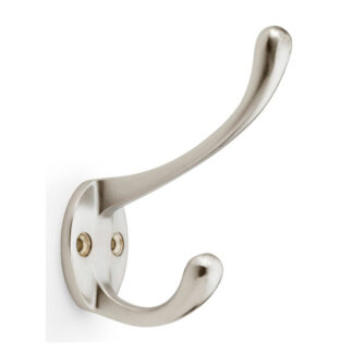 Alexander & Wilks AW770SN Victorian Hat and Coat Hook - Satin Nickel (LEAD TIME: 2-3 DAYS)