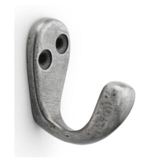Alexander & Wilks AW774AI Victorian Single Robe Hook - Antique Iron (LEAD TIME: 2-3 DAYS)