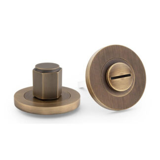 Alexander & Wilks AW794IB Hex Thumbturn and Release - Italian Brass (LEAD TIME: 2-3 DAYS)