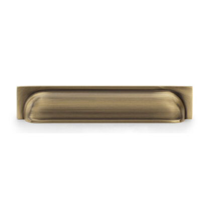 Alexander & Wilks AW906AB Quantock Cup Pull Handle - Antique Brass - Centres 203mm (LEAD TIME: 2-3 DAYS)