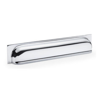 Alexander & Wilks AW906PC Quantock Cup Pull Handle - Polished Chrome - Centres 203mm (LEAD TIME: 2-3 DAYS)