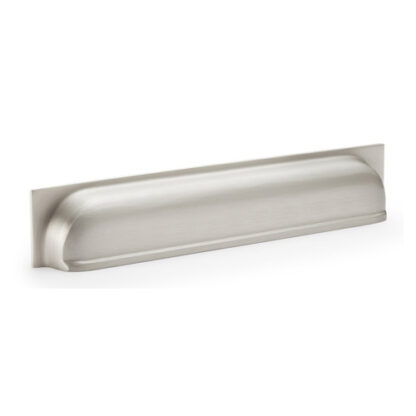 Alexander & Wilks AW906SN Quantock Cup Pull Handle - Satin Nickel - Centres 203mm (LEAD TIME: 2-3 DAYS)
