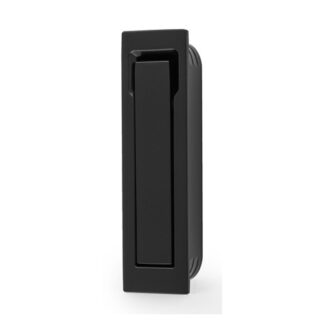 Alexander & Wilks AW990BL Square Sliding Door Edge Pull - Black (LEAD TIME: 2-3 DAYS)