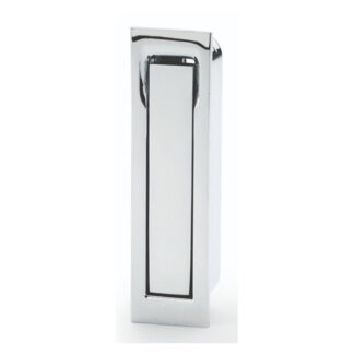 Alexander & Wilks AW990PC Square Sliding Door Edge Pull - Polished Chrome (LEAD TIME: 2-3 DAYS)