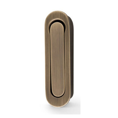 Alexander & Wilks AW991AB Radius Sliding Door Edge Pull - Antique Brass (LEAD TIME: 2-3 DAYS)