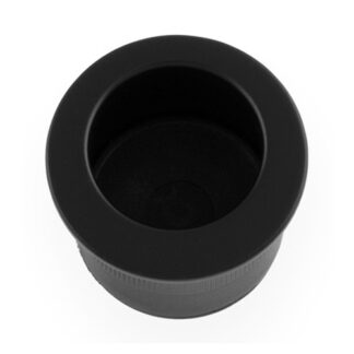 Alexander & Wilks AW992BL Round Sliding Door Finger Edge Pull-Black (LEAD TIME: 2-3 DAYS)