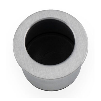 Alexander & Wilks AW992SC Round Sliding Door Finger Edge Pull-Satin Chrome (LEAD TIME: 2-3 DAYS)