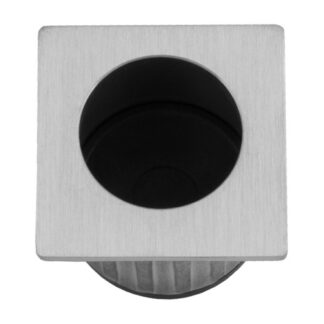 Alexander & Wilks AW993SC Sliding Door Finger Edge Pull (Square) Satin Chrome (LEAD TIME: 2-3 DAYS)