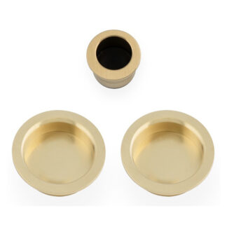Alexander & Wilks AW994SBPVD Sliding door pull kit-Satin Brass PVD (LEAD TIME: 2-3 DAYS)