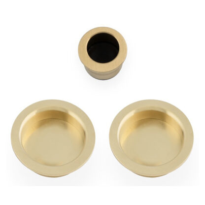 Alexander & Wilks AW994SBPVD Sliding door pull kit-Satin Brass PVD (LEAD TIME: 2-3 DAYS)