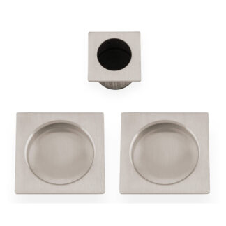 Alexander & Wilks AW995SN Square sliding door pull kit-Satin Nickel (LEAD TIME: 2-3 DAYS)